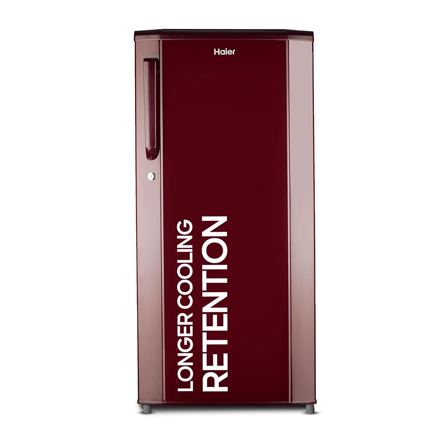 Haier 165 L, 1 Star, Direct-Cool Single Door Refrigerator (HED-171RS-P, Red Mono)
